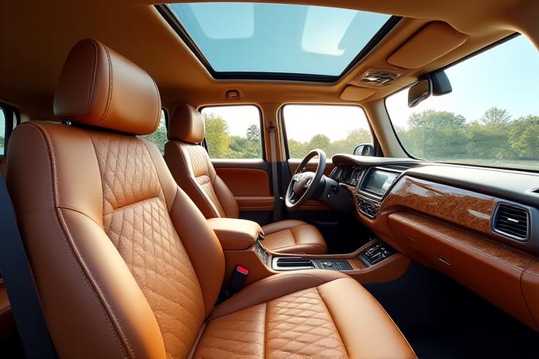 高級レザー内装施工事例